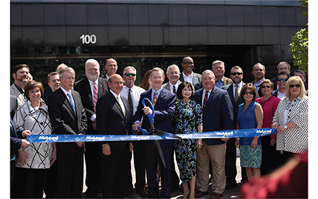 ribbon cutting group photo