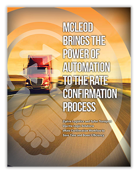 McLeod Brings the Power of Automation to the Rate Confirmation Process