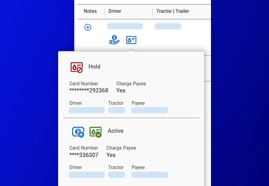 Driver Fast Card Example Driver Management Software - McLeod Software